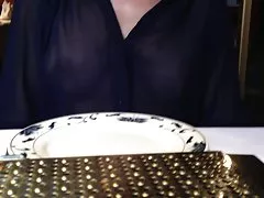 Seductive Alexa აკეთებს შეცვალოს cowgirl on BBC